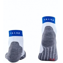 Falke Laufsocke RU4 Endurance Short (mittelstarke Polsterung) weiss/blau/grau Herren - 1 Paar